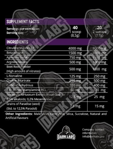 Dark Labs Cracked 340g Original Version 1+1