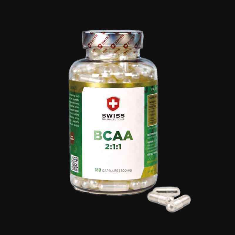 Swiss Pharmaceuticals - BCAA 2:1:1 - 180 kapslí