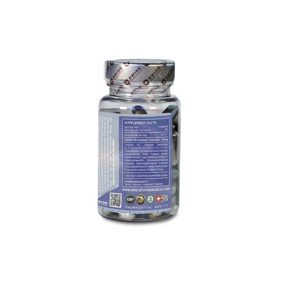 SWISS PHARMACEUTICALS - ANAVAR 80 caps