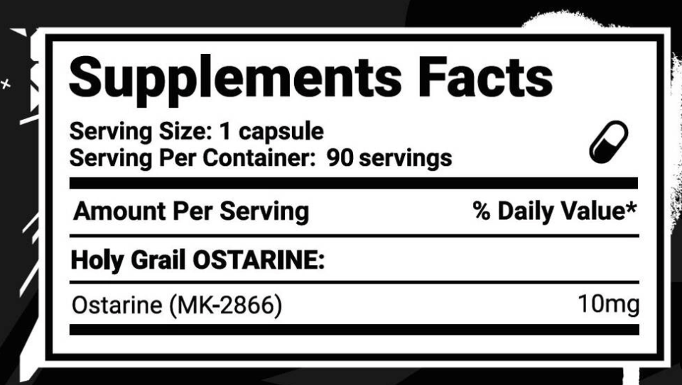Holy Grail Holy Ostarine 90 Capsules
