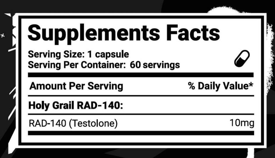 Holy Grail Holy Rad-140 60 Capsules