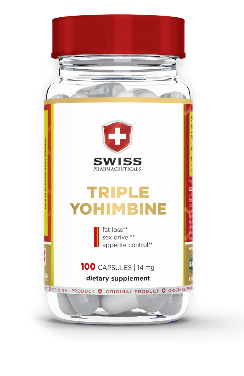 Swiss Pharmaceuticals Triple Yohimbine 100 kapslí