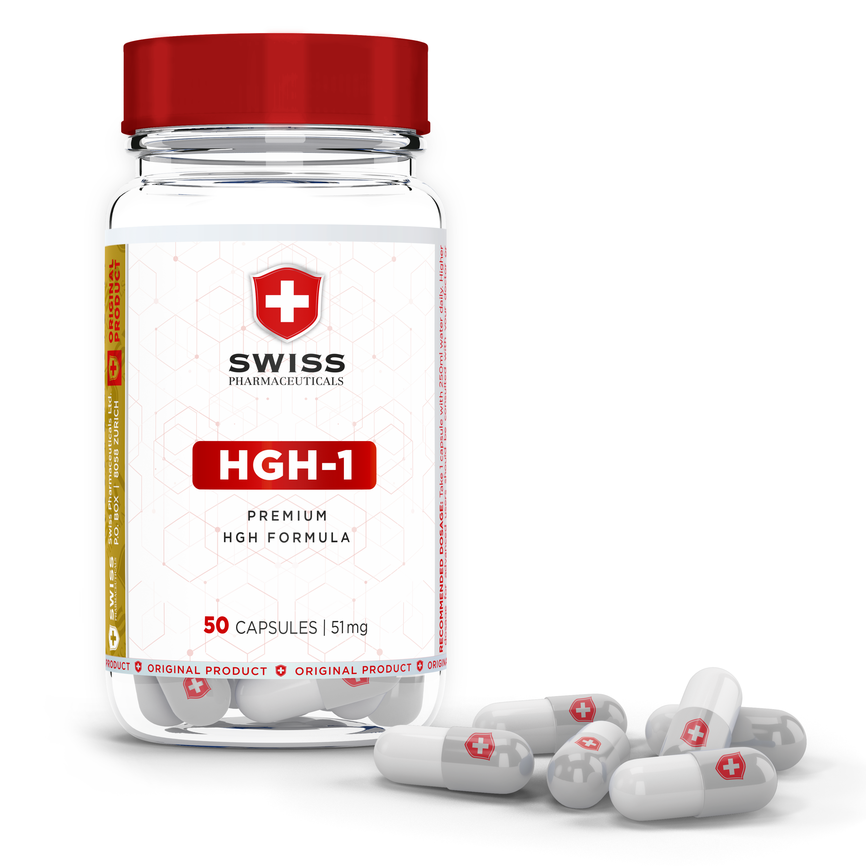 Swiss Pharmaceuticals HGH-1 50 kapslí