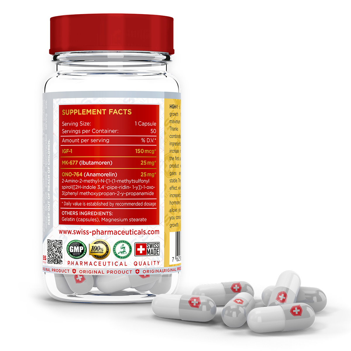 Swiss Pharmaceuticals HGH-1 50 kapslí
