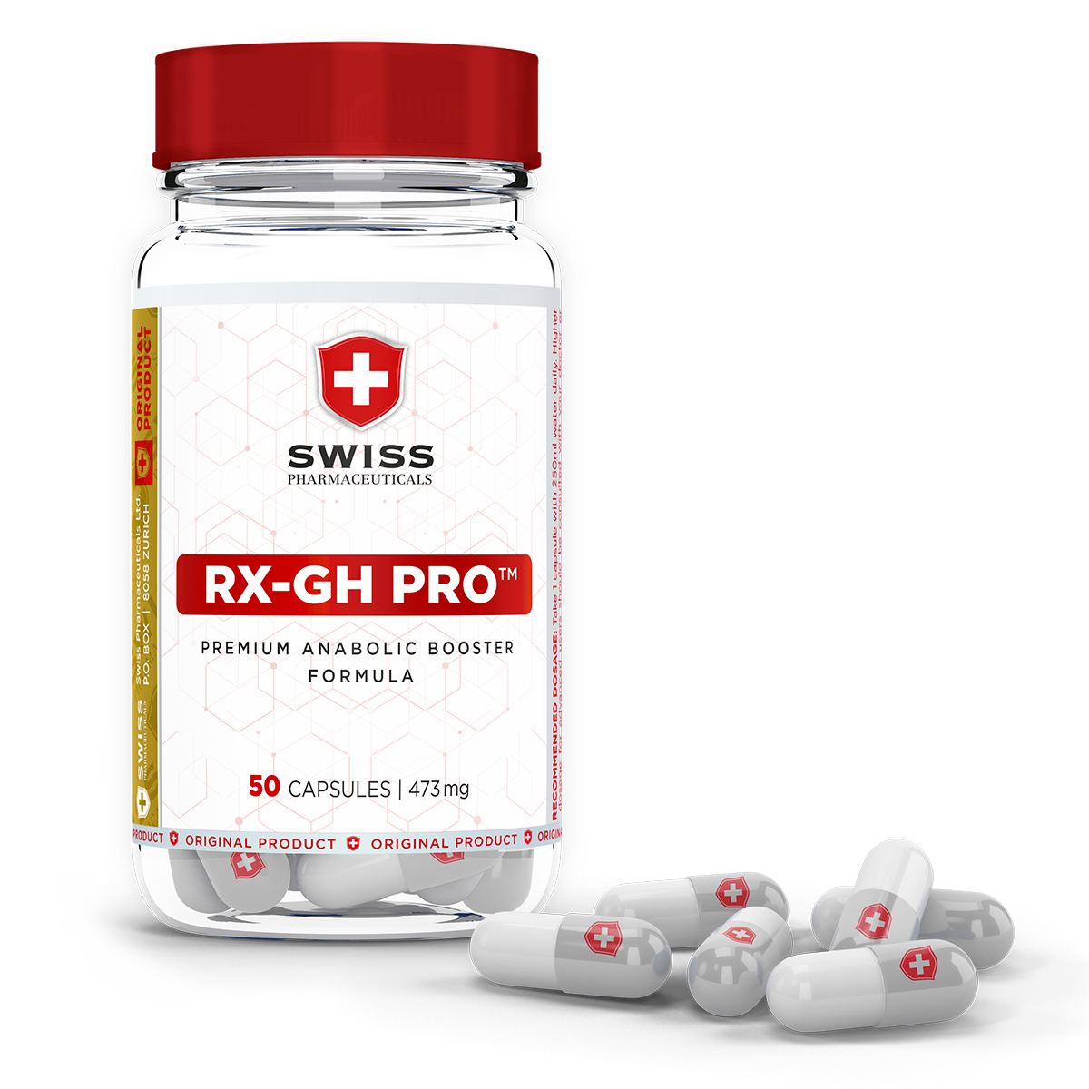 Swiss Pharmaceuticals RX-GH Pro 50 kapslí