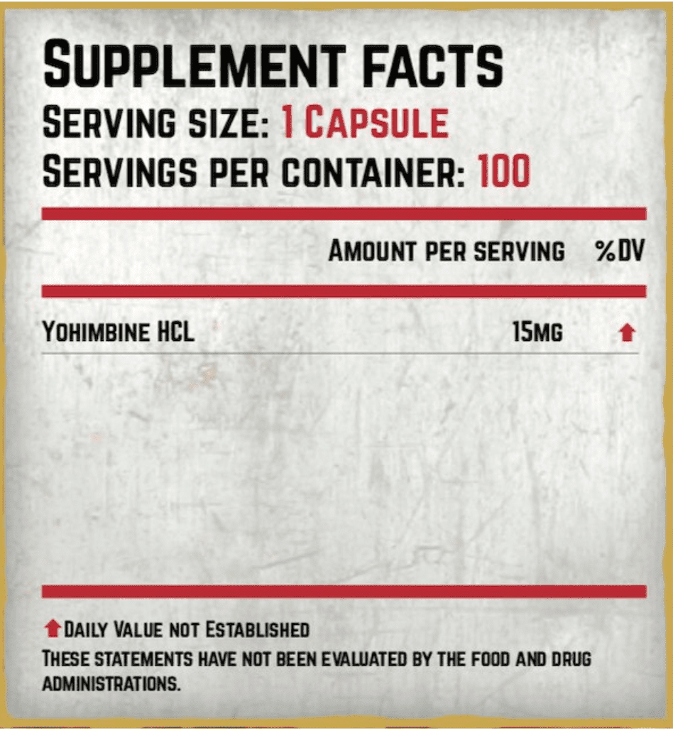Brutal Labz Yohimbine 100 kapsli